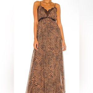 Cami NYC slip dress with lace trim